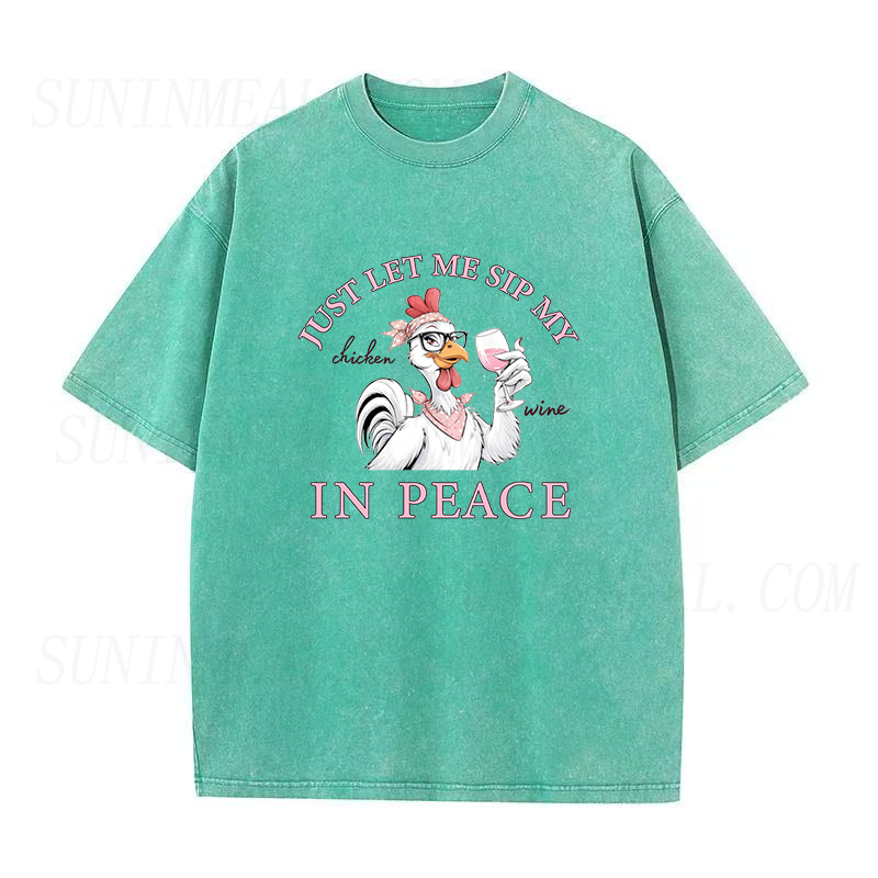 just let me sip my chicken wine in peace Unisex Tee