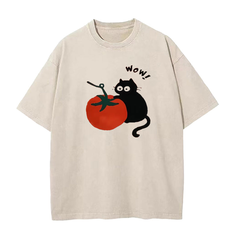 wow tomato cat Unisex Tee