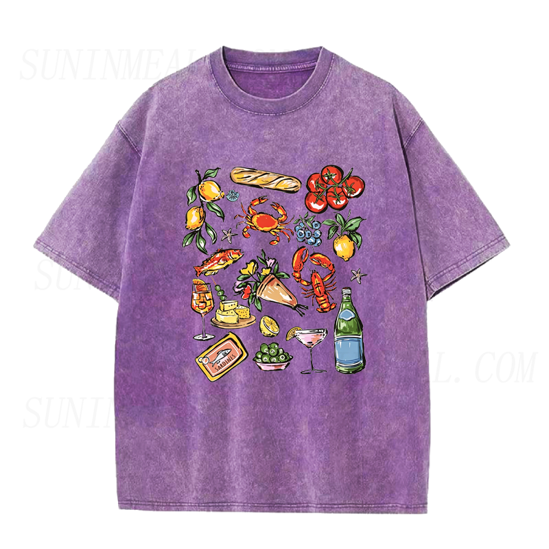 Coastal Italian Food Unisex Tee
