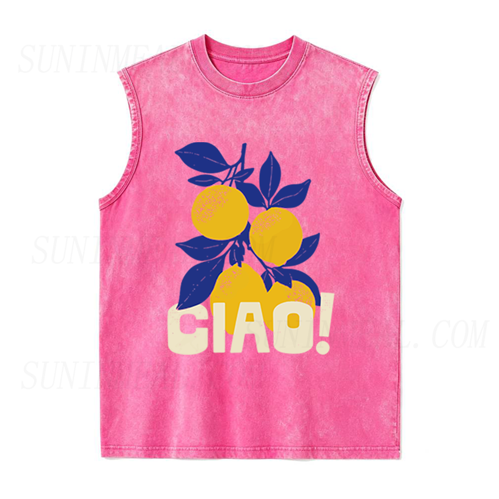 Ciao Italian Lemons Unisex Tank Top