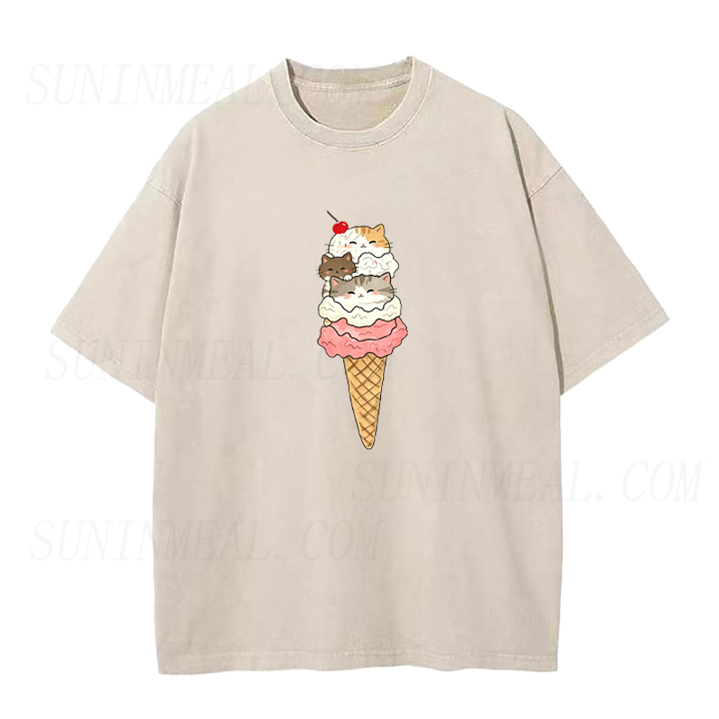 Ice Cream Cat Unisex Tee