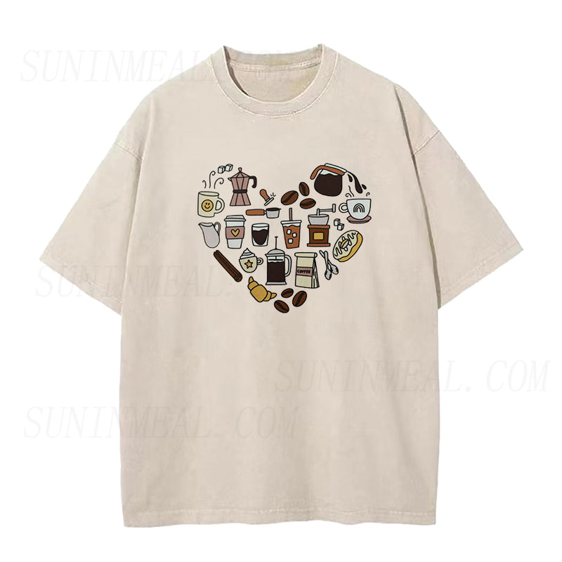 Coffee Heart Unisex Tee
