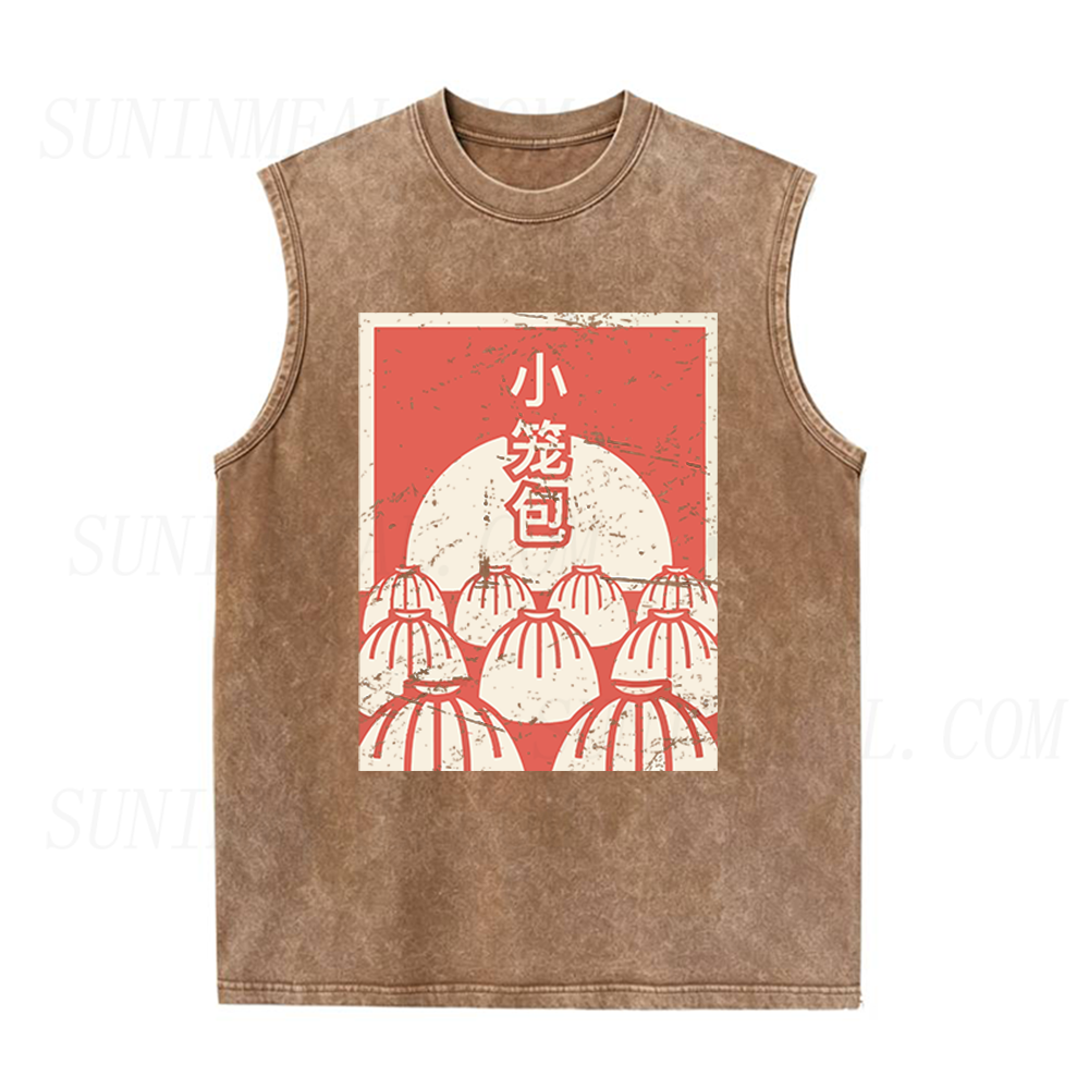 Distressed Soup Dumpling Unisex Tank Top
