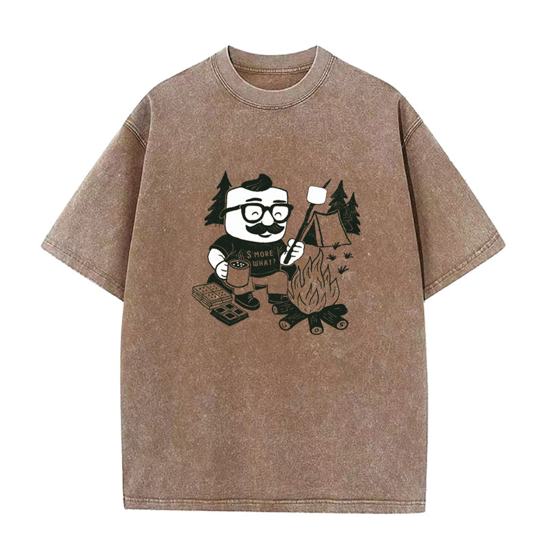 CAMPING S'MORE Marshmallow Unisex Tee