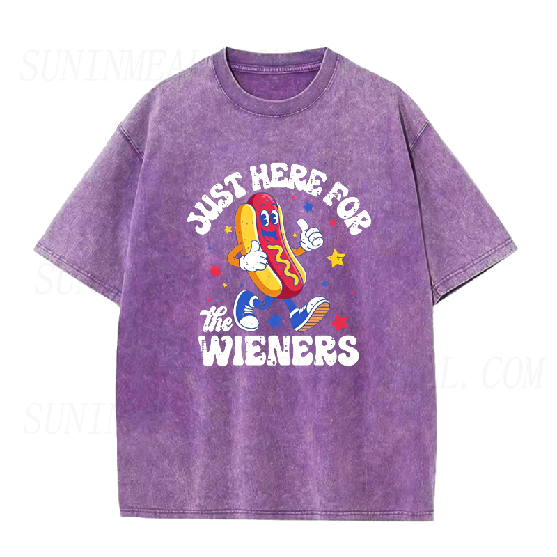 4th of July Party Just Here for The Wieners Unisex Tee