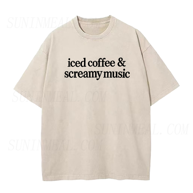 Iced Coffee & Screamy Music Unisex Tee