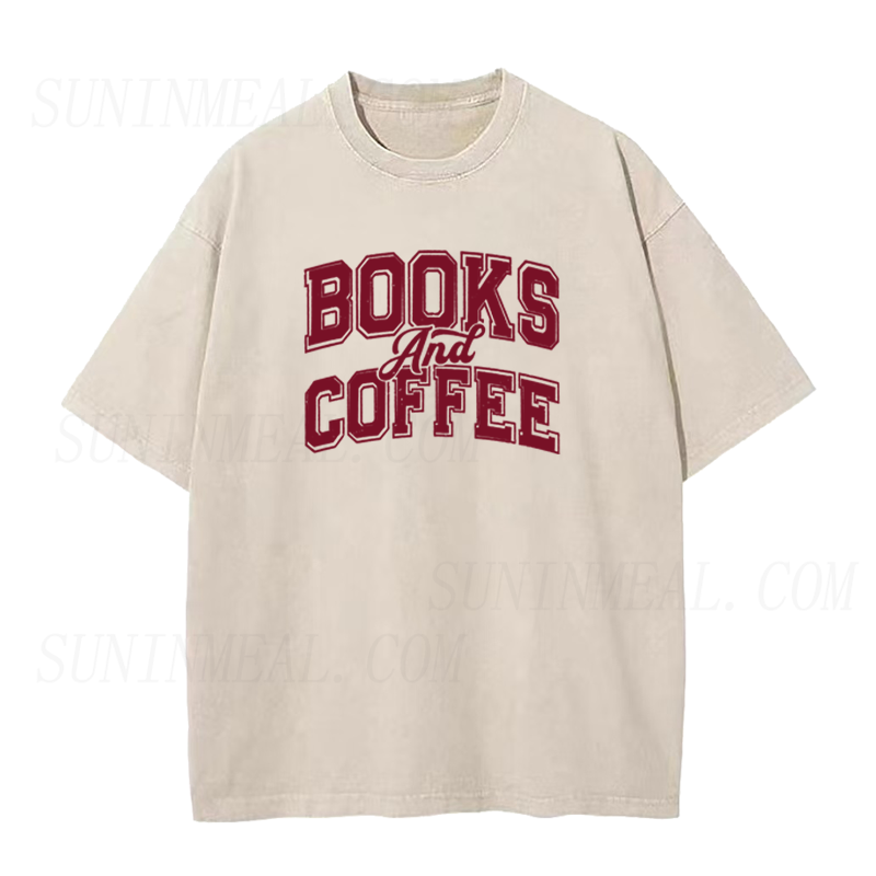 Books and Coffee Unisex Tee