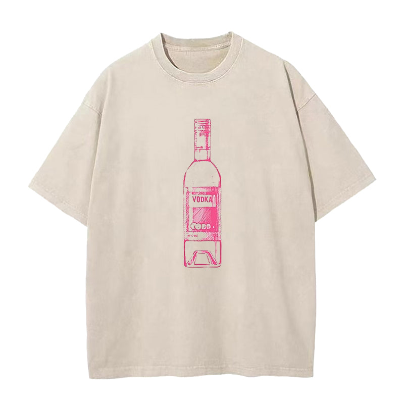 Trendy Alcohol Bottles Unisex Tee