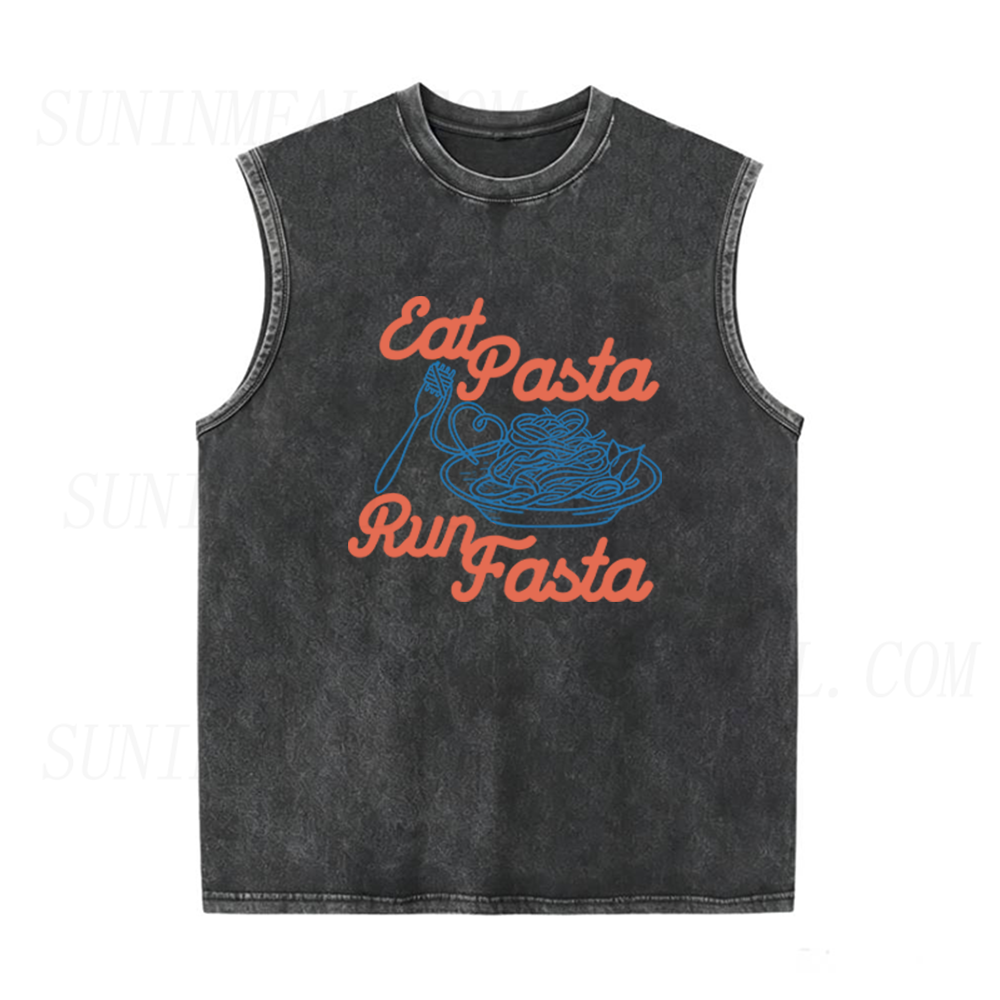 Eat Pasta Run Fasta Unisex Tank Top