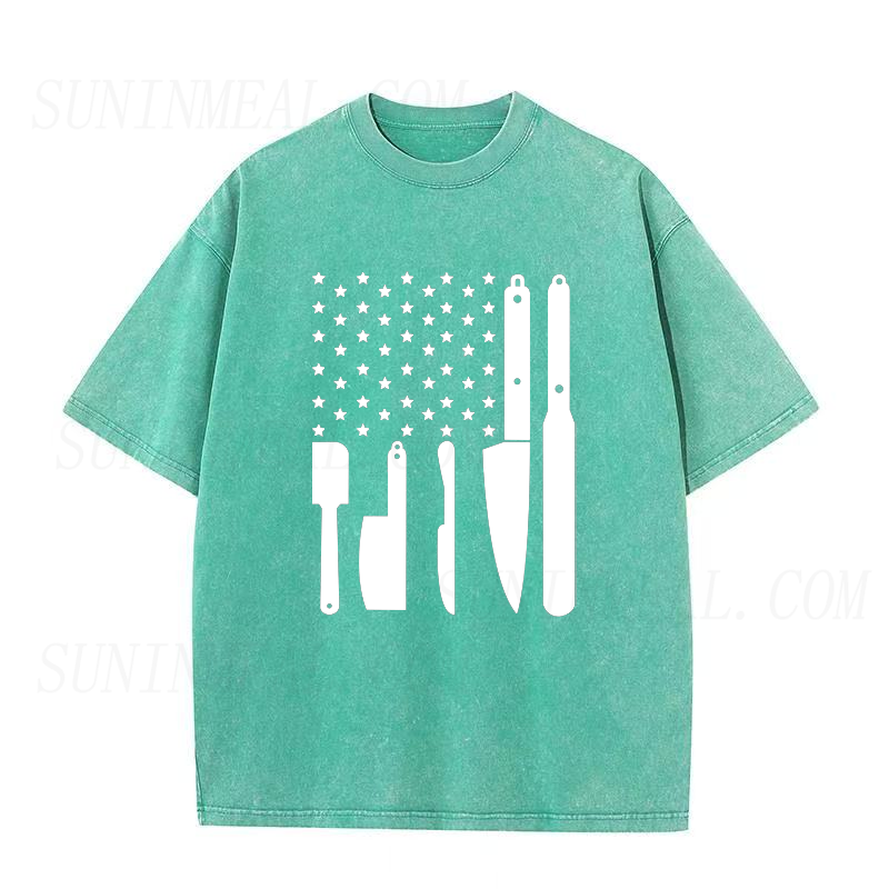 Chef’s Tools American Flag Unisex Tee