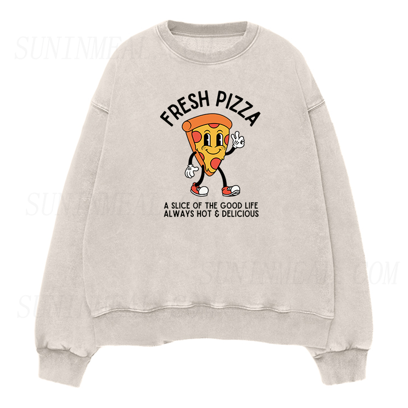 Fresh Pizza Unisex Crewneck Sweatshirt