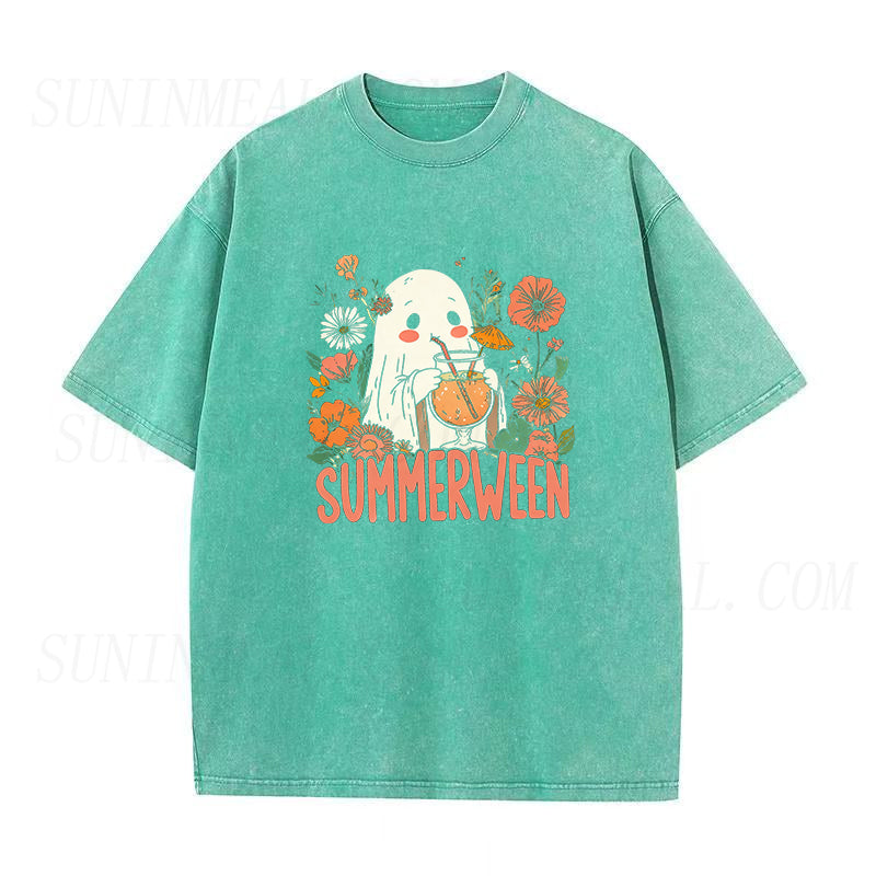 Ghost Summer Halloween Unisex Tee