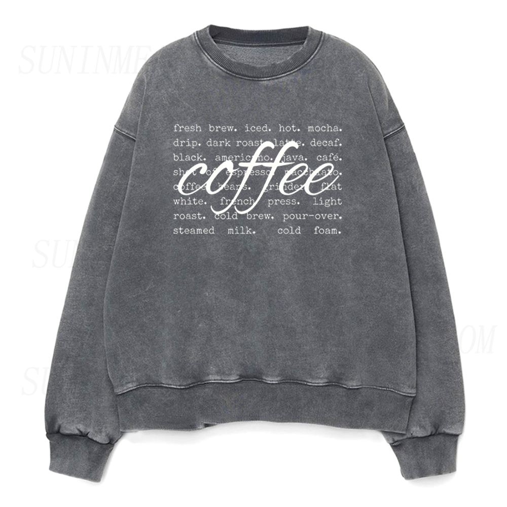 Coffee Favorite Words Unisex Crewneck Sweatshirt