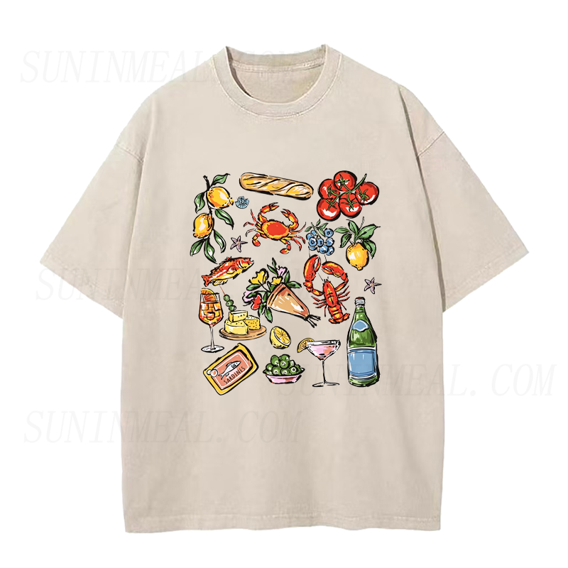 Coastal Italian Food Unisex Tee