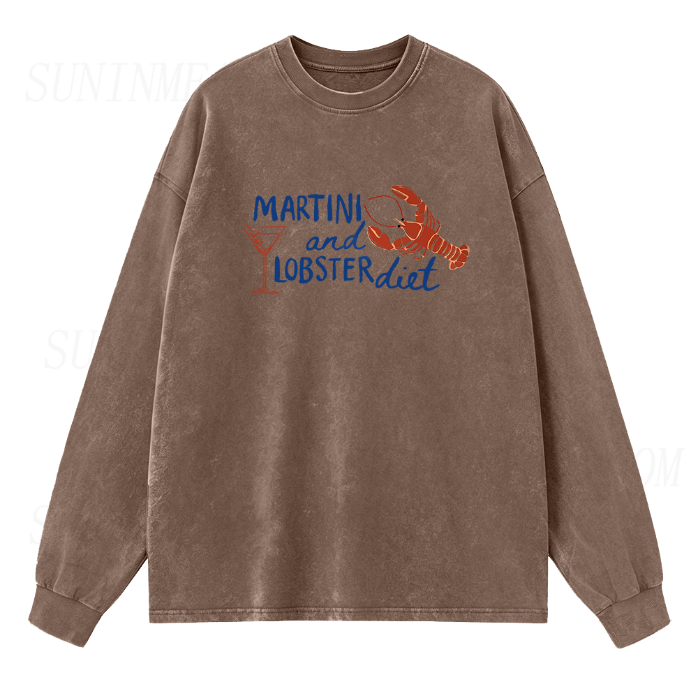 Martini and Lobster Diet Long Sleeve Unisex Tee