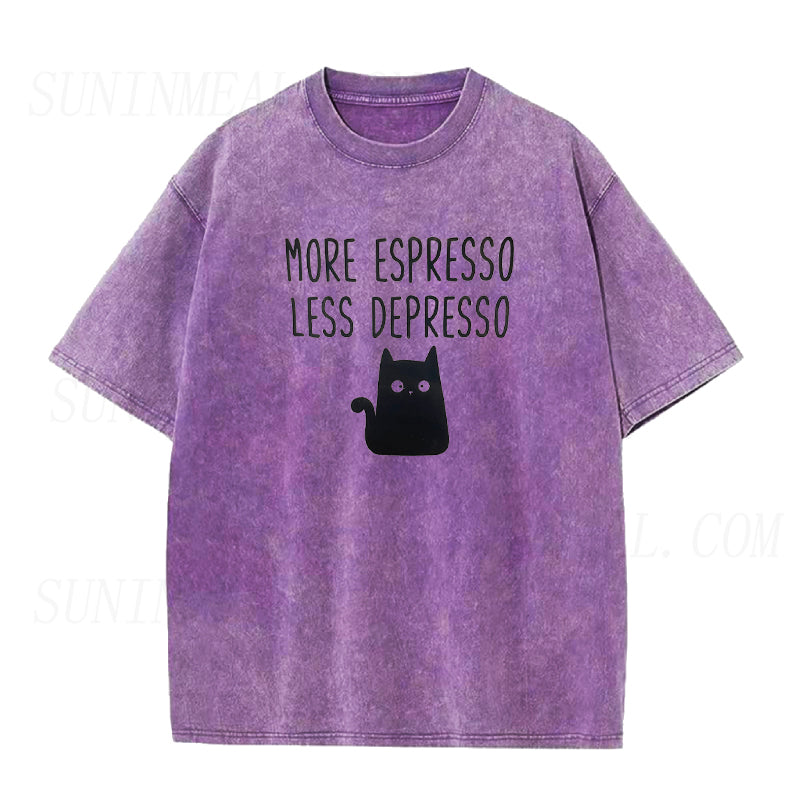 More Espresso Less Depresso Unisex Tee