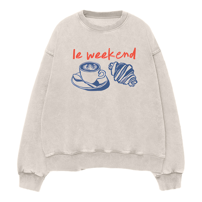 Le Weekend Coffee Unisex Crewneck Sweatshirt