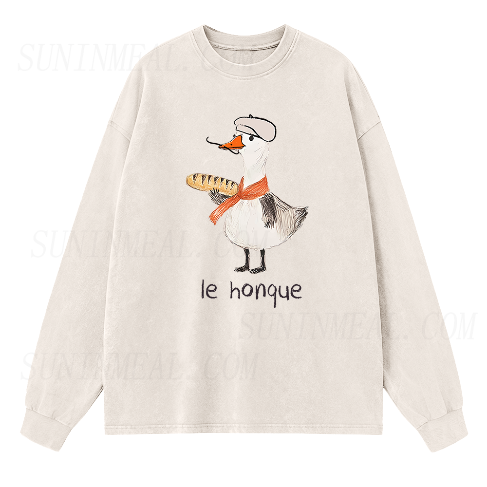 French Goose Long Sleeve Unisex Tee