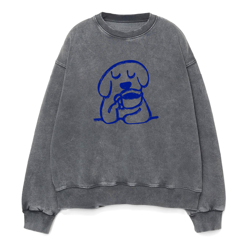 coffee dog Unisex Crewneck Sweatshirt