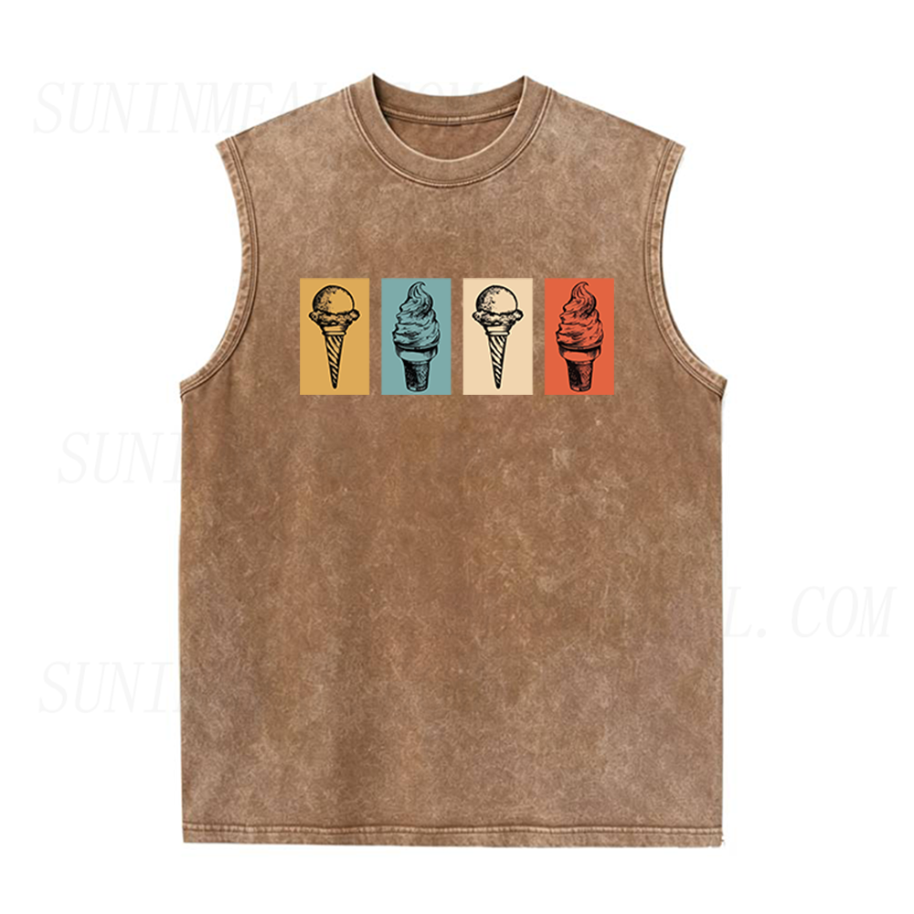 Retro Ice Cream Unisex Tank Top