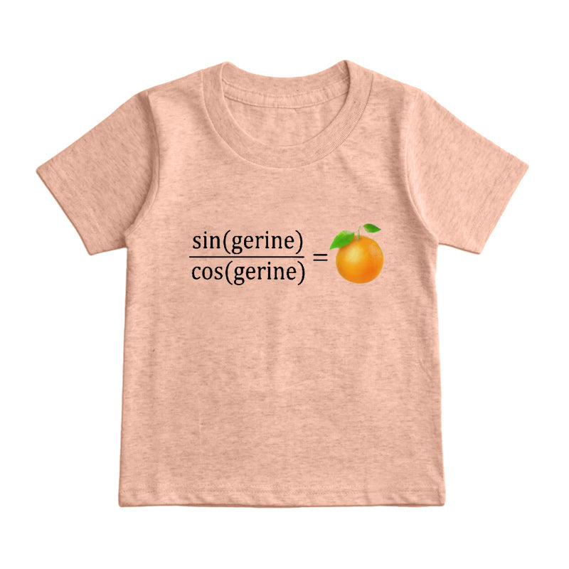 tan(gerine) math Kids T-Shirt