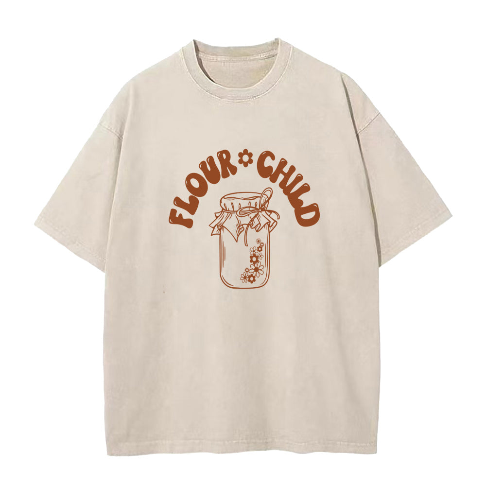 フラワーチャイルド ユニセックスTシャツ