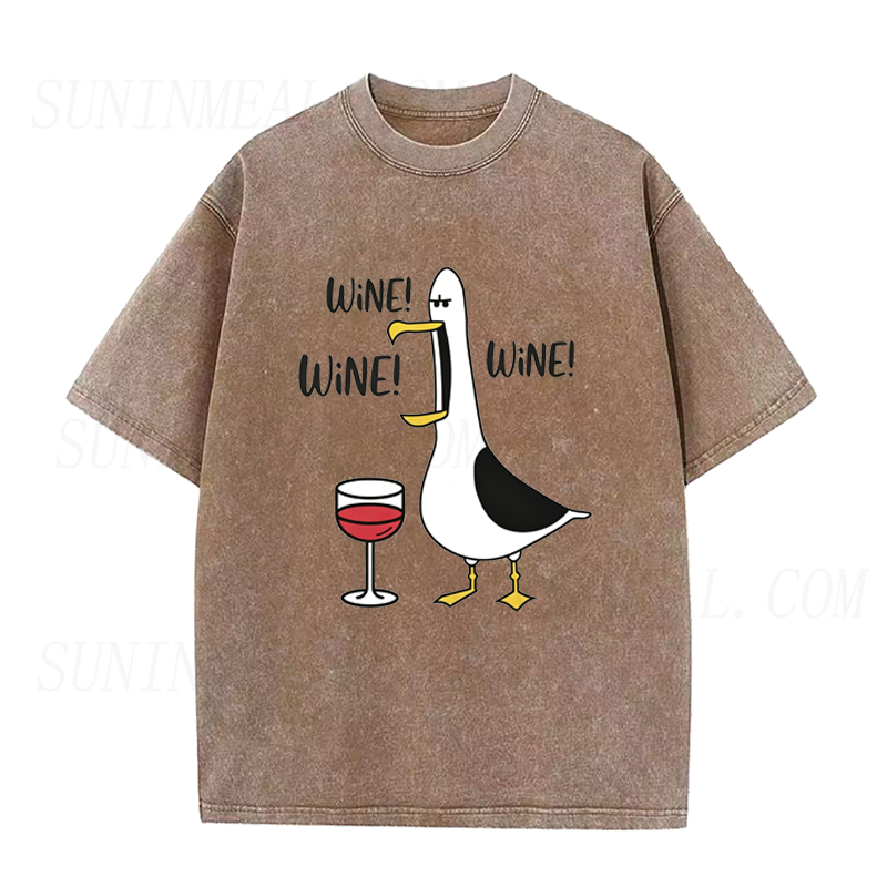 Wine Obsessed Seagull Unisex Tee