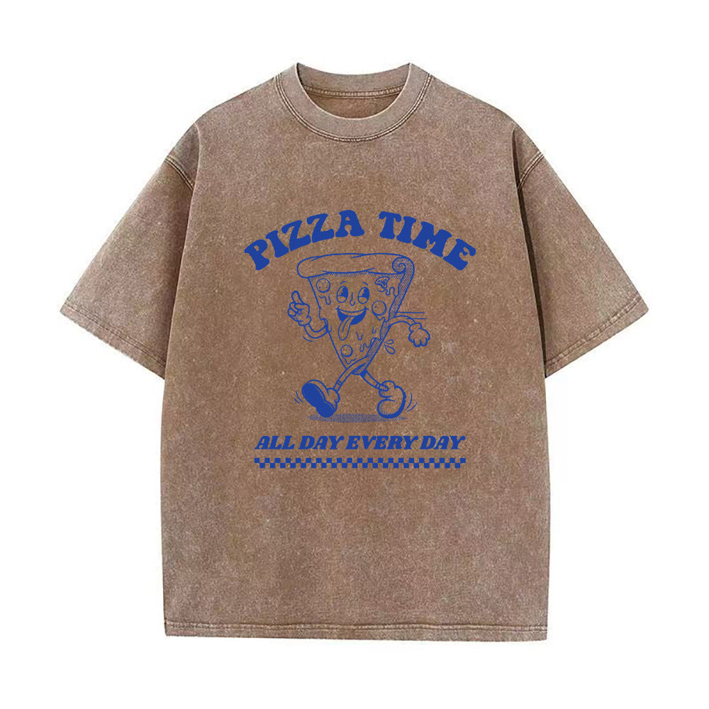 ピザタイム 毎日ユニセックスTシャツ