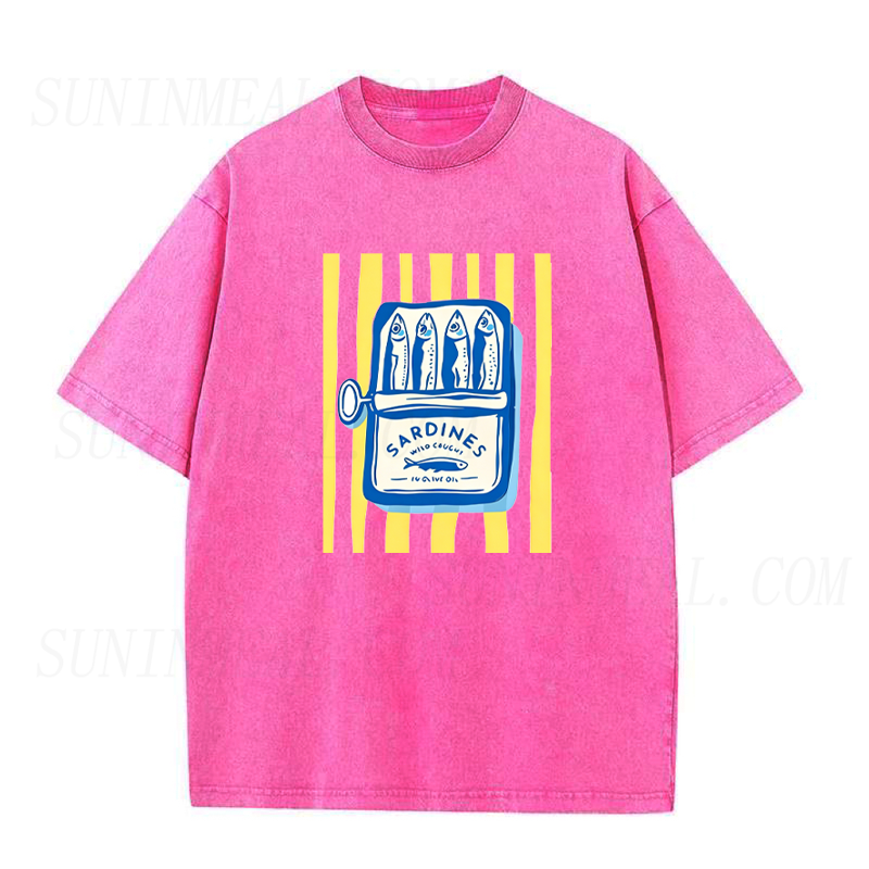 Striped Sardine Can Unisex Tee