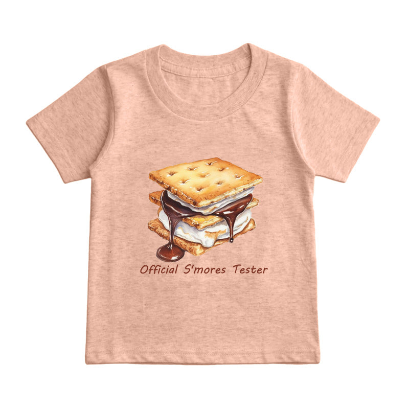Official S'mores Tester Kids T-Shirt