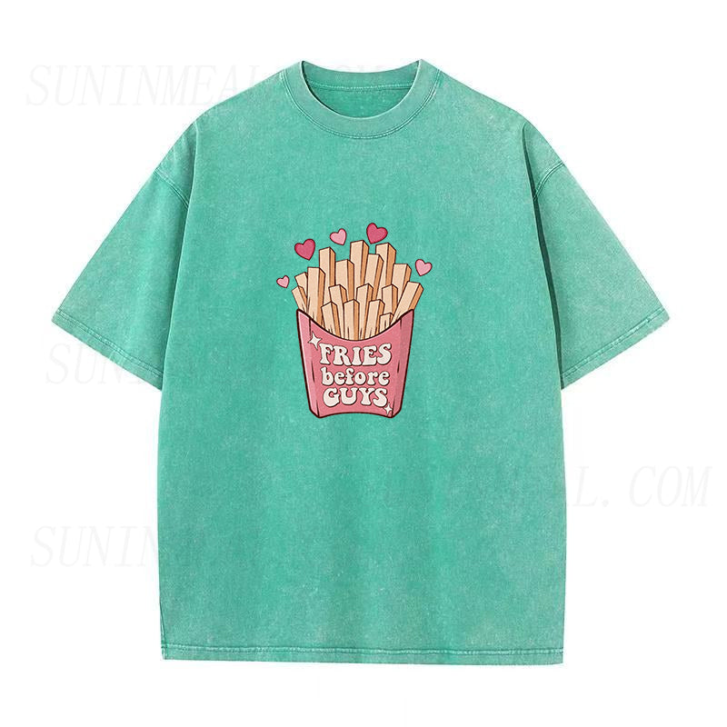 Fries Before Guys Unisex Tee