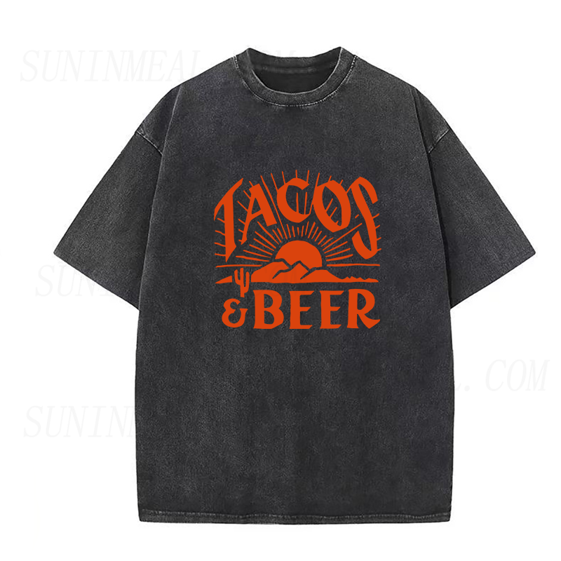 タコス＆ビール ユニセックスTシャツ