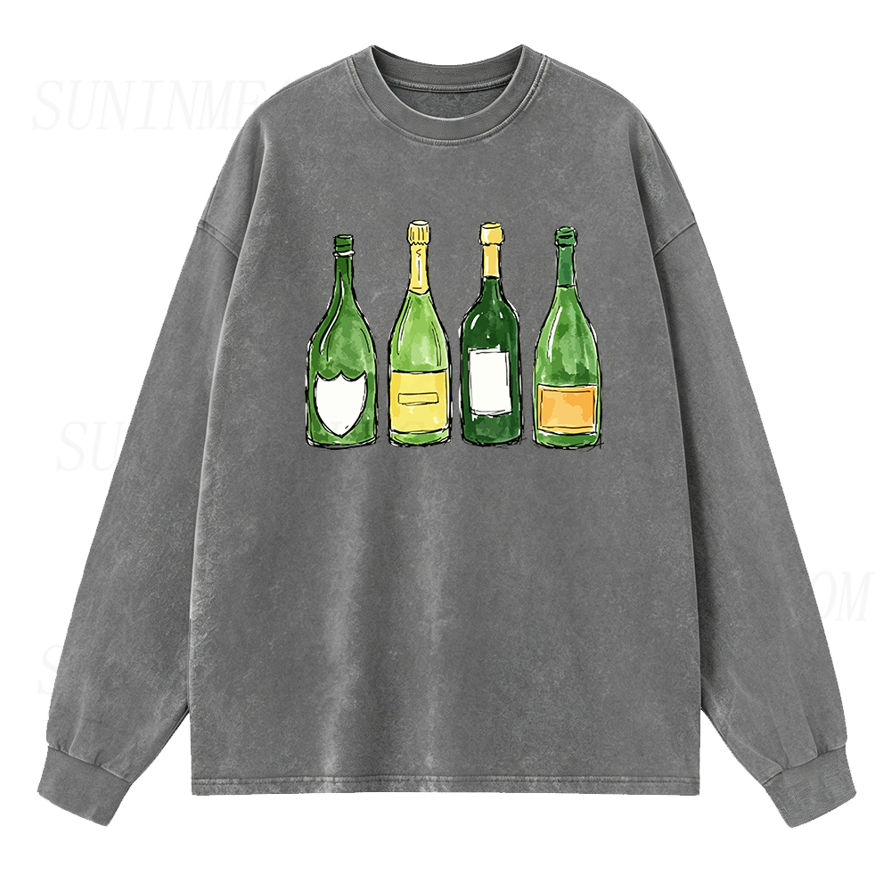Champagne Lineup Long Sleeve Unisex Tee