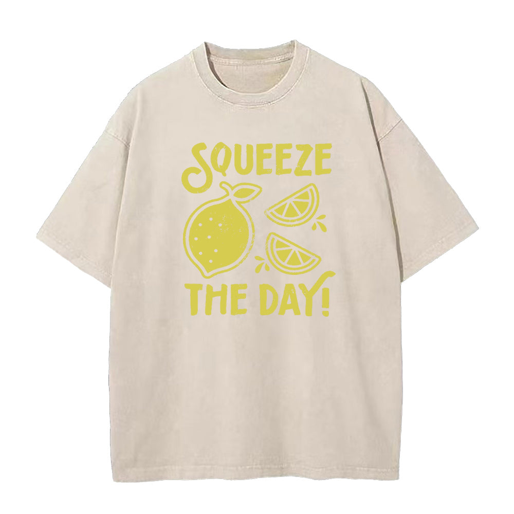 Squeeze The Day lemon Unisex Tee
