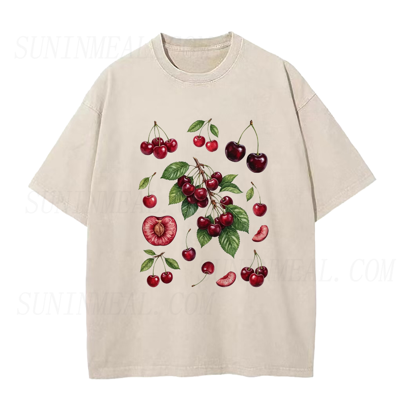 Cherry Branch & Slices Unisex Tee