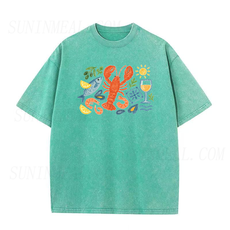 Italian Coastal Seafood Unisex Tee
