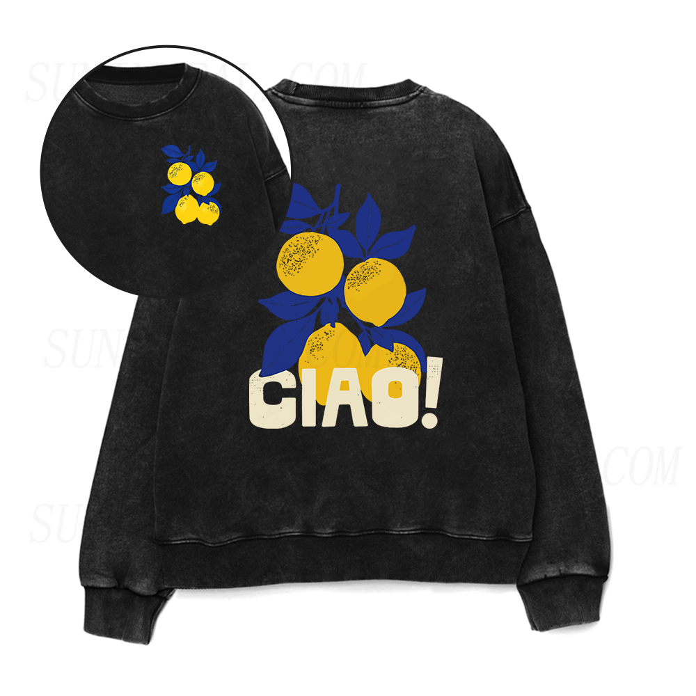 Ciao Italian Lemons Unisex Crewneck Sweatshirt