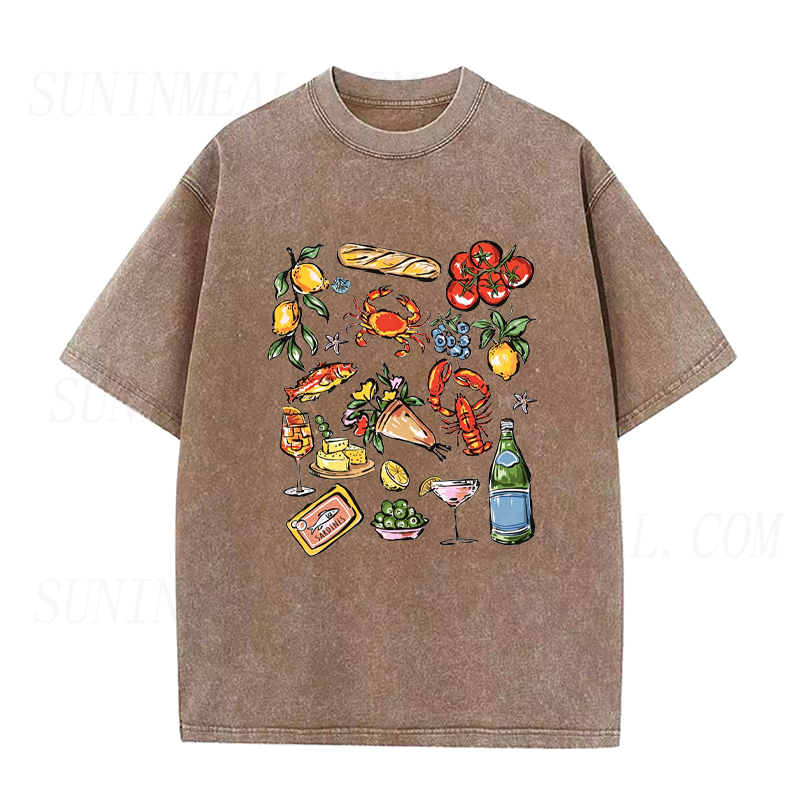 Coastal Italian Food Unisex Tee