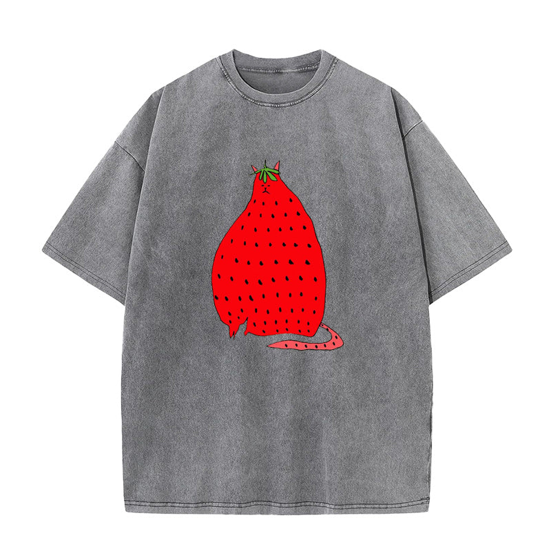 ストロベリーキャット ユニセックスTシャツ