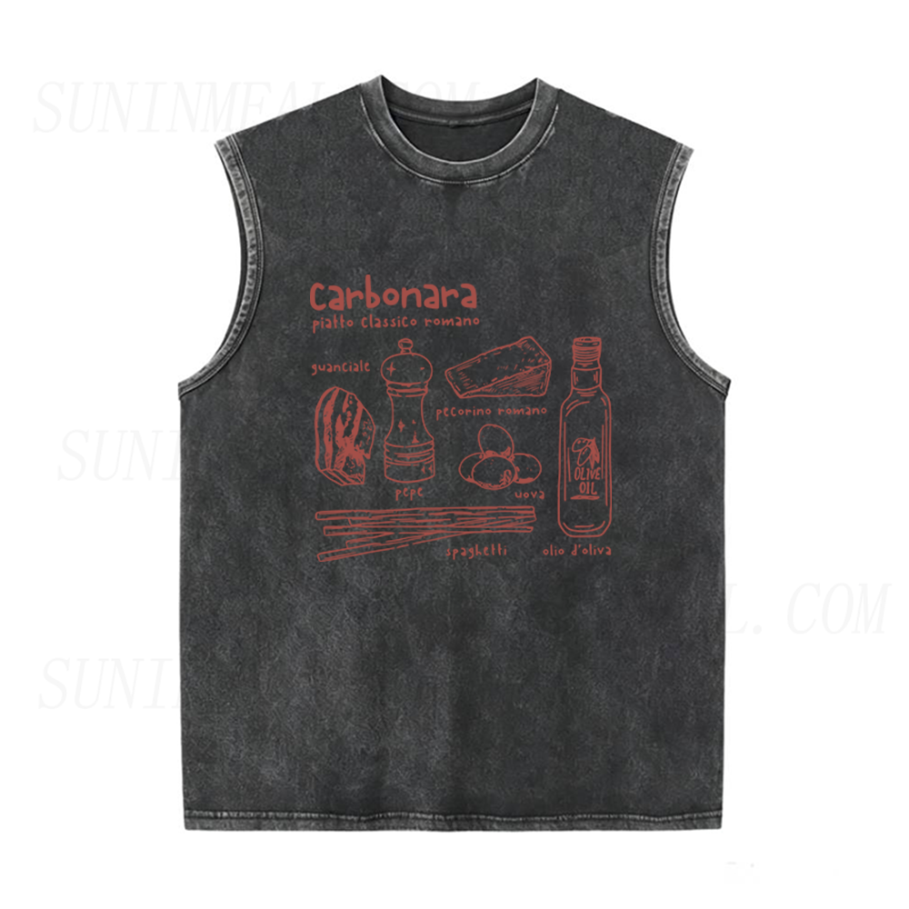 Carbonara Roma Pasta Unisex Tank Top