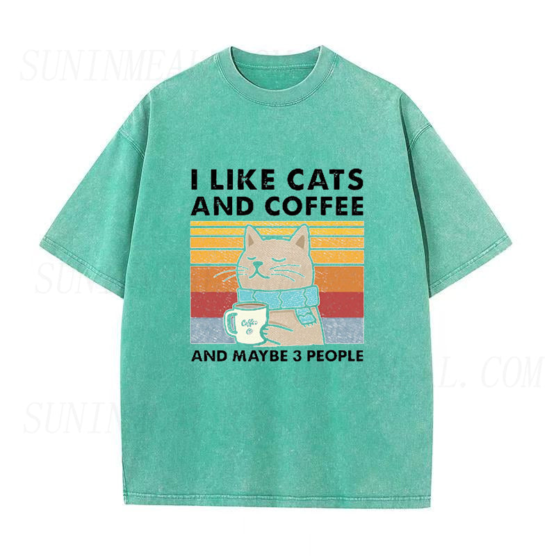 I Like Cats And Coffee Unisex Tee