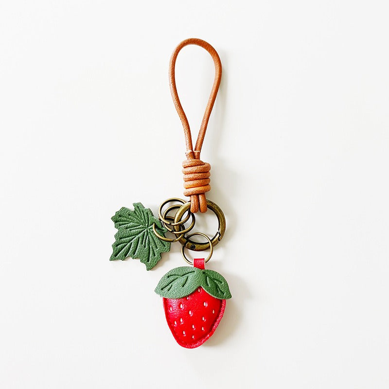 Strawberry Bag Charm Keychain