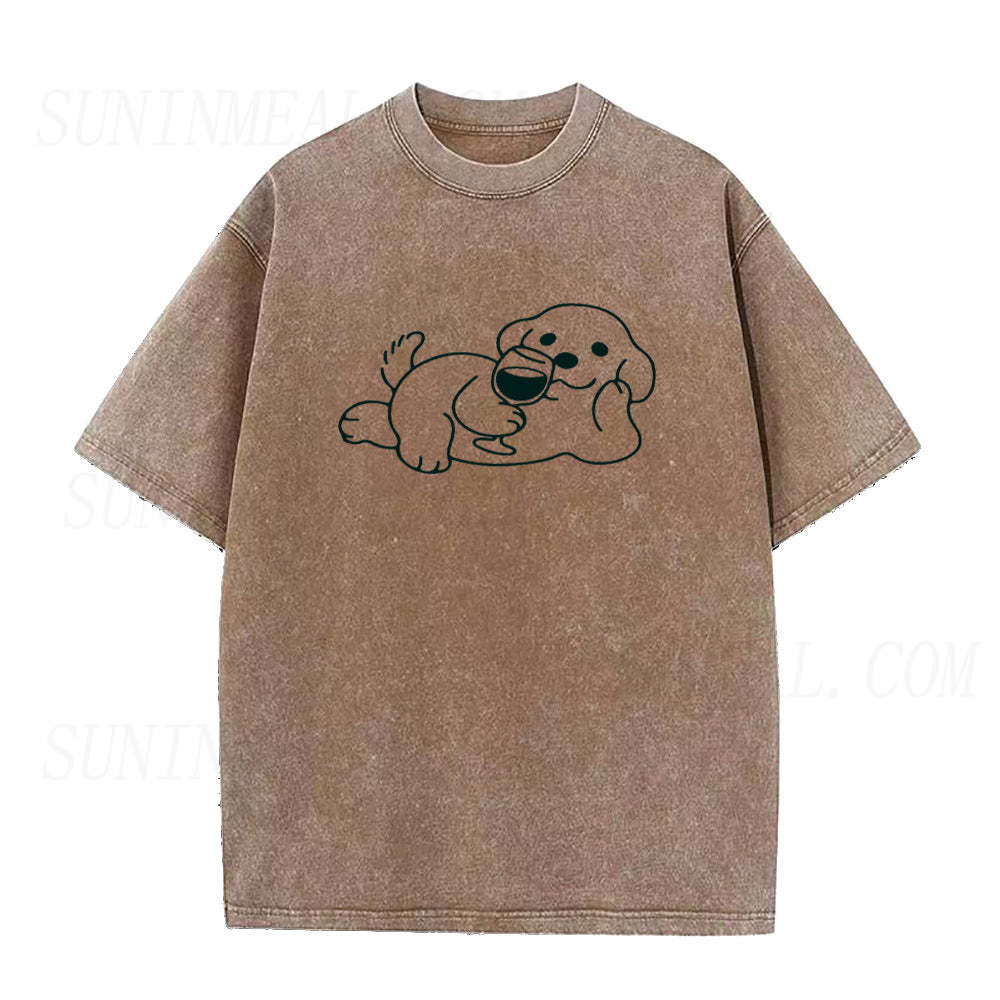 Wine Dog Unisex Tee