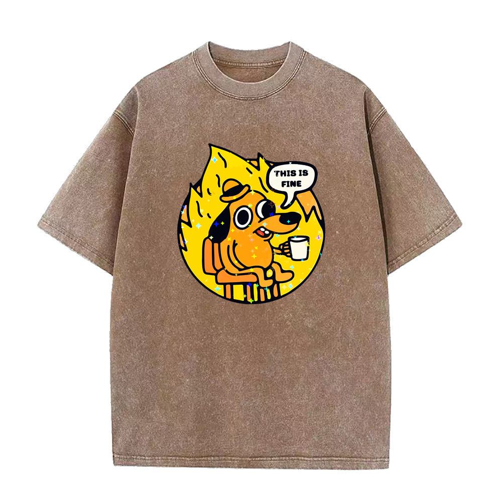 this is fine Unisex Tee