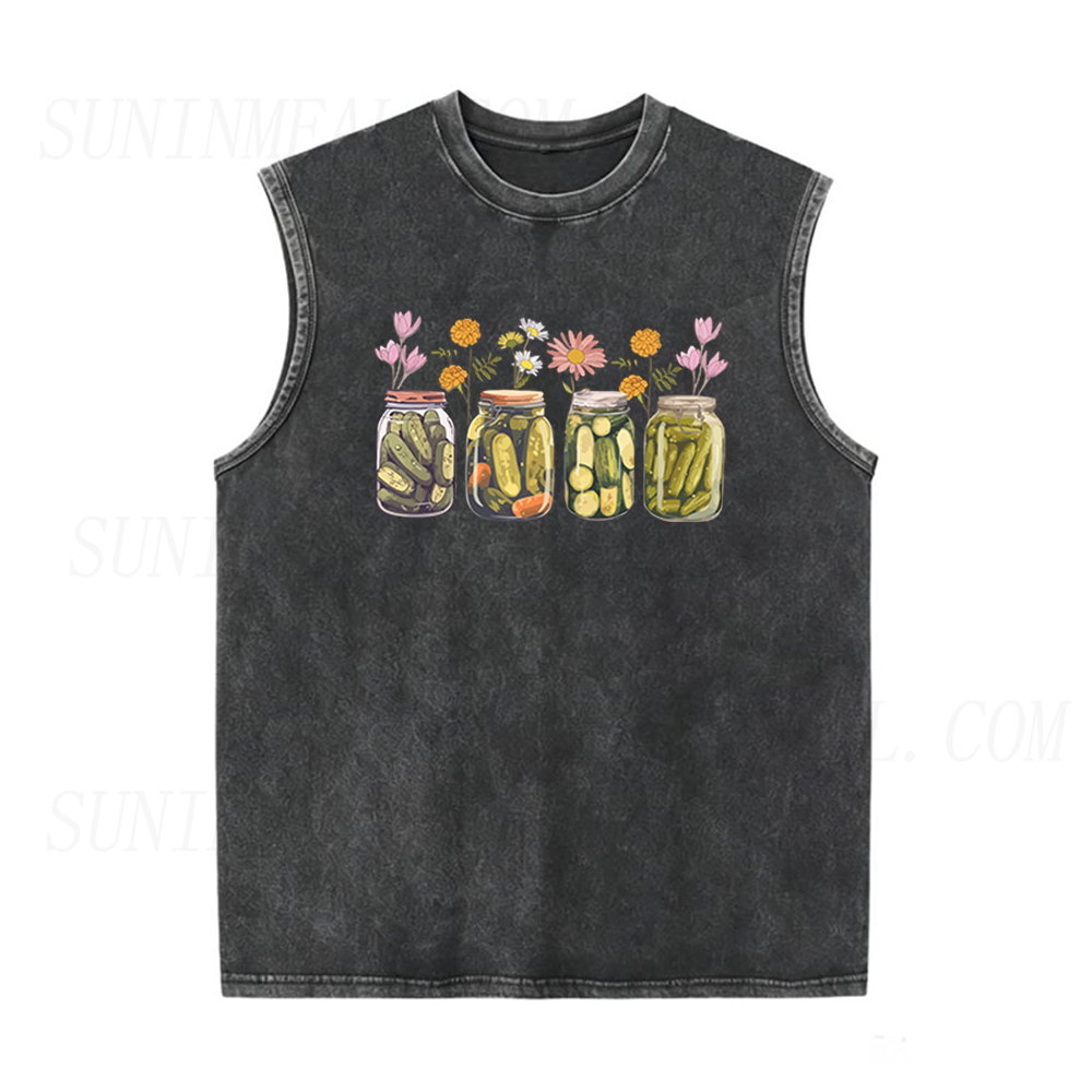 Vintage Canned Pickles Unisex Tank Top