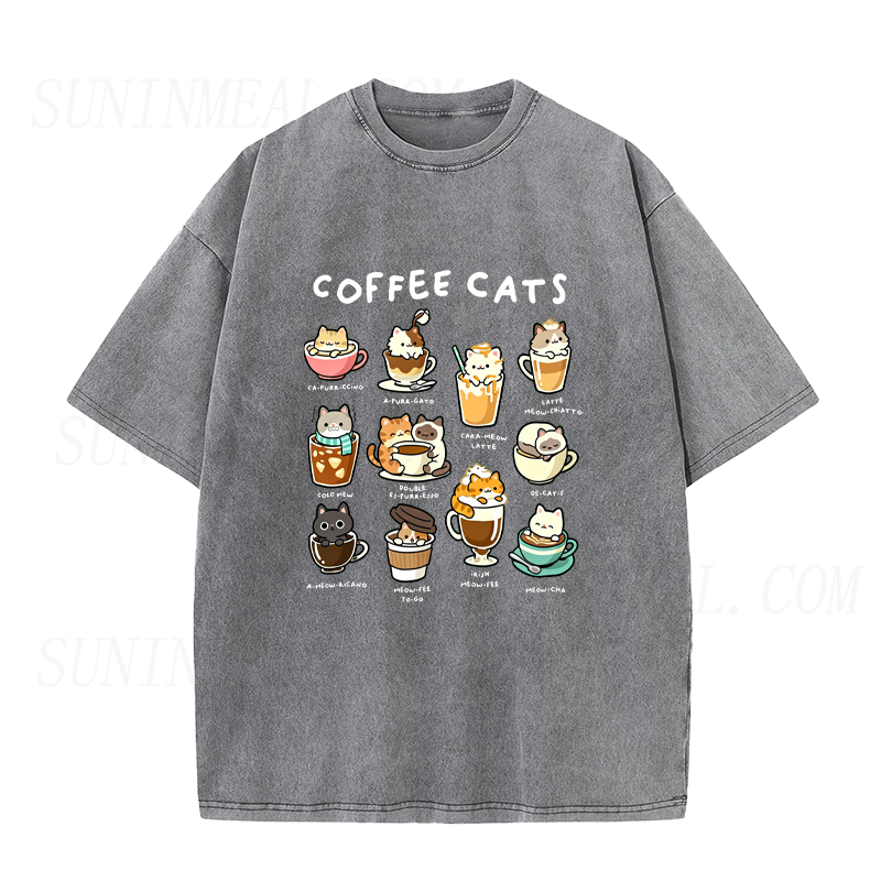 Coffee Cats Unisex Tee