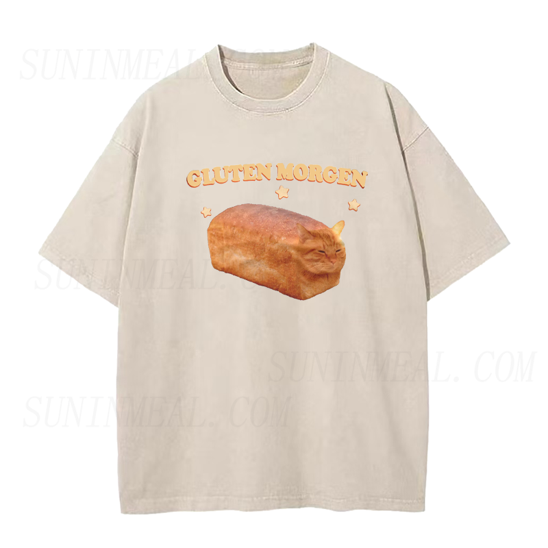 Gluten Morgen Funny Cat Meme Unisex Tee