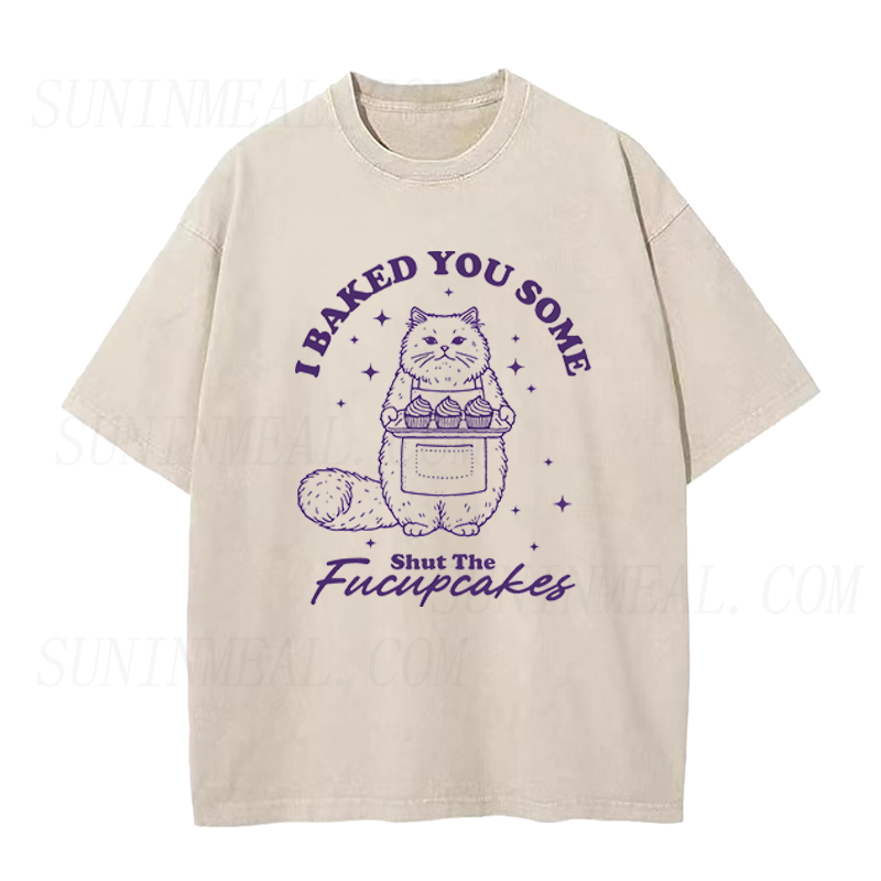 シャット・ザ・フカップケーキのユニセックスTシャツを焼きました