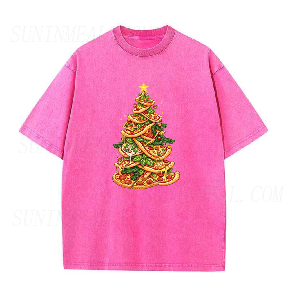 Pizza Christmas Tree Unisex Tee
