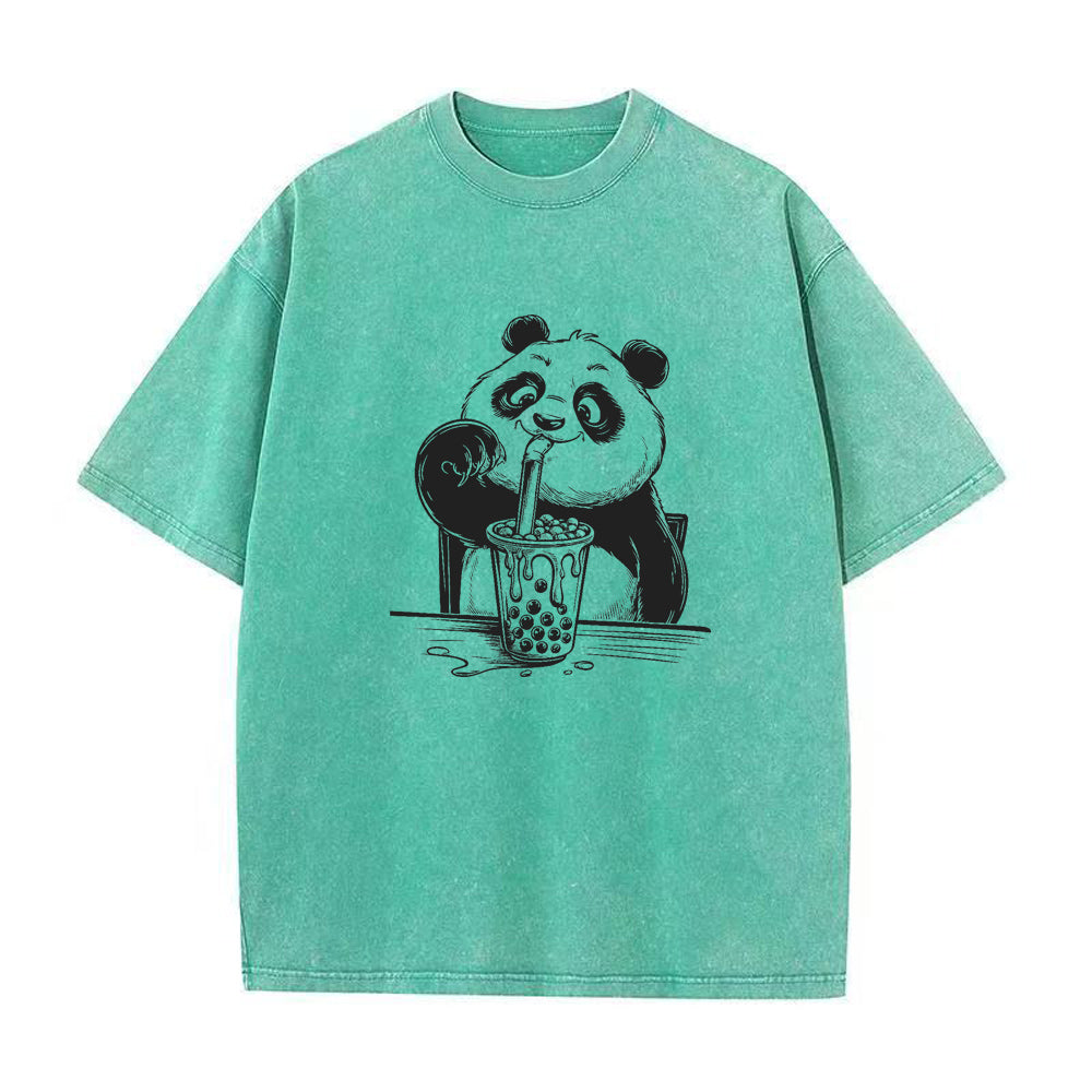 panda boba tea Unisex Tee